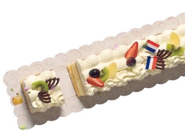 Halve metertaart slagroom