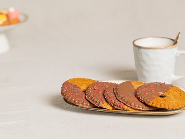 Roomboter kerstkransen chocolade 5 stuks