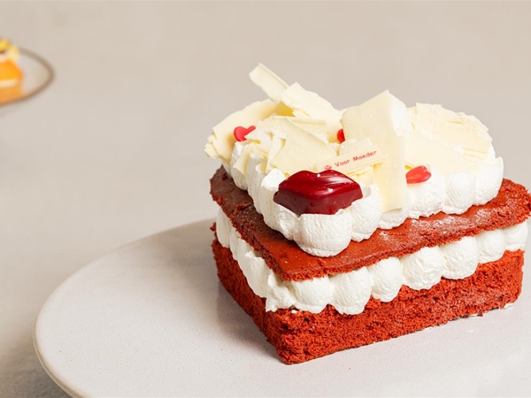 Red velvet taartje moederdag