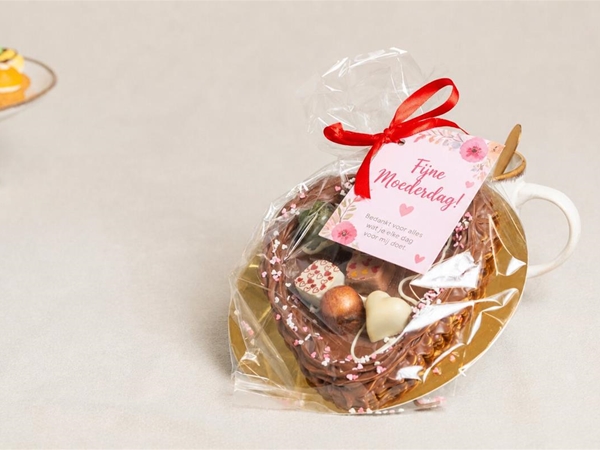 Moederdag chocolade hart